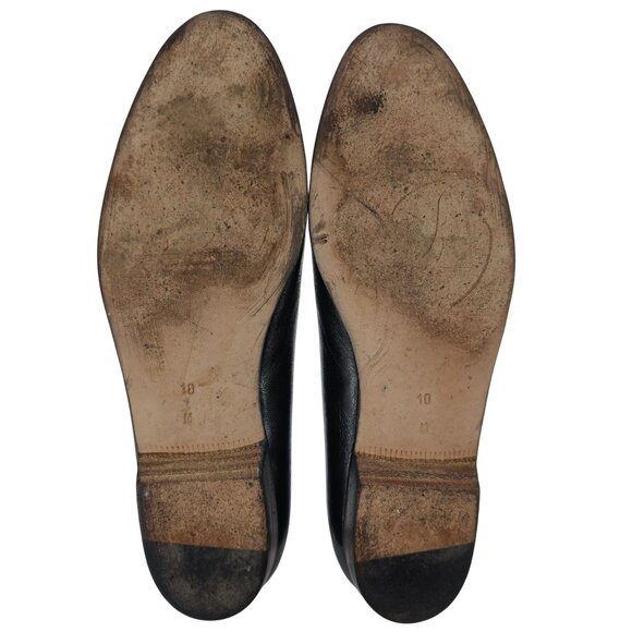 Vintage Bragano Cole Haan Men 10 Italy Black Calfskin Leather Dress Shoe Loafers - Picture 3 of 11